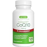 Igennus Advanced CoQ10 100mg, 5X Bioavailability CoQsol-CF Boosted with D-Limonene, 120 1-a-Day Servings, Heart & Energy, Ubiquinone Coenzyme Q10 & Vitamin E Antioxidant