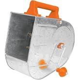 Truper Professional Galvanized Texture Applicator, Stucco Sprayer, Tirolera, 3.5 L Capacity, Adjustable Fine-to-Coarse Finish, Reversible Crank Handle (Model TIRO-G /13008)