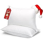 COZSINOOR Bed Pillows for Sleeping Queen Size - Hotel Quality Set of 2 - Breathable Down Alternative Microfiber Filled for Back, Stomach, Side Sleepers, Cooling & Skin-Friendly