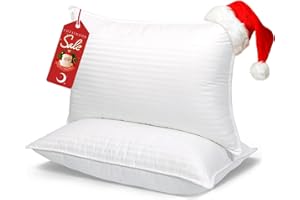 COZSINOOR Bed Pillows for Sleeping Queen Size - Breathable Hotel Quality Set of 2 - Down Alternative Microfiber Filled for Back, Stomach, Side Sleepers, Cooling & Skin-Friendly