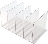 MOUYAT Adjustable Acrylic Closet Shelf Dividers 41.5x23.9cm view 6
