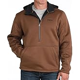 Cinch Men's Sherpa Backed Fleece Brown Hoodie
