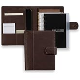 Levenger Bomber Jacket Softolio 2.0 &ndash; Full-Grain Leather Junior-Size Padfolio, Double-Zip Business Organizer &amp; Notebook Holder