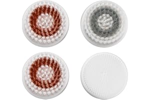 IWEEL 4 Replacement Brush Heads for Model OR-9088 IWEEL Model IW-9039 Facial Cleansing Brush Deep Pore Cleansing Gentle Exfol