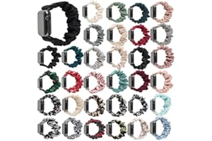Smartwatch Scrunchie Bands, Elegant Elastic Smart Watch Replacement Band for Apple Watch, 38mm 40mm 41mm 42mm 44mm 45mm