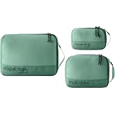 Eagle Creek Pack-It Reveal Cube Set, XS/S/M, Willow Green | Packing Cubes for Compartmentalizing Luggage, Durable, Ultra-Lightweight, Breathable, Easy Grab Zipper, Mesh Windows