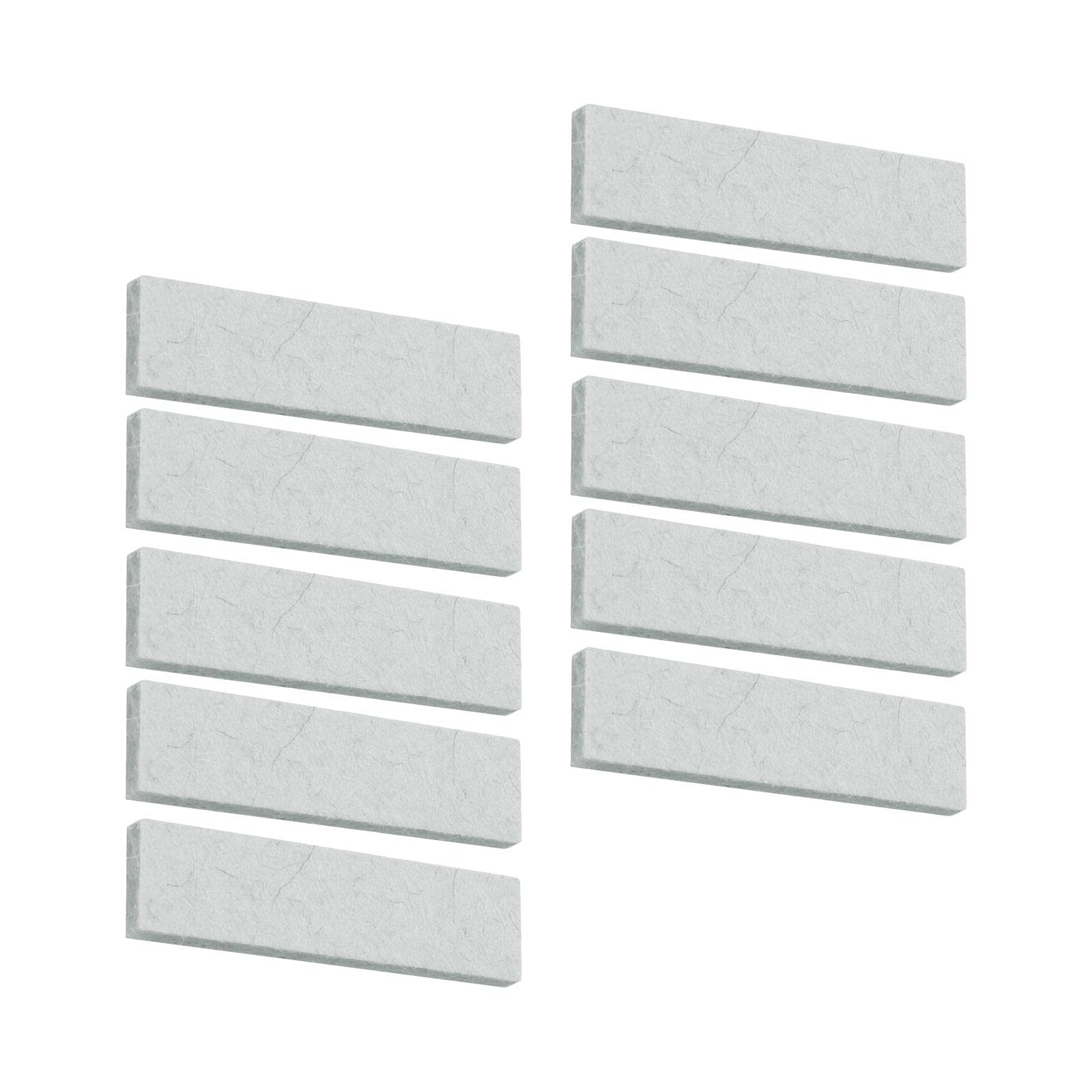 F Fityle 10 Pieces Exercise Bike Brake Pads Ground Supplies Spare Replacement Part Wool Professional Caliper for Home Fitness Bike Gym, White