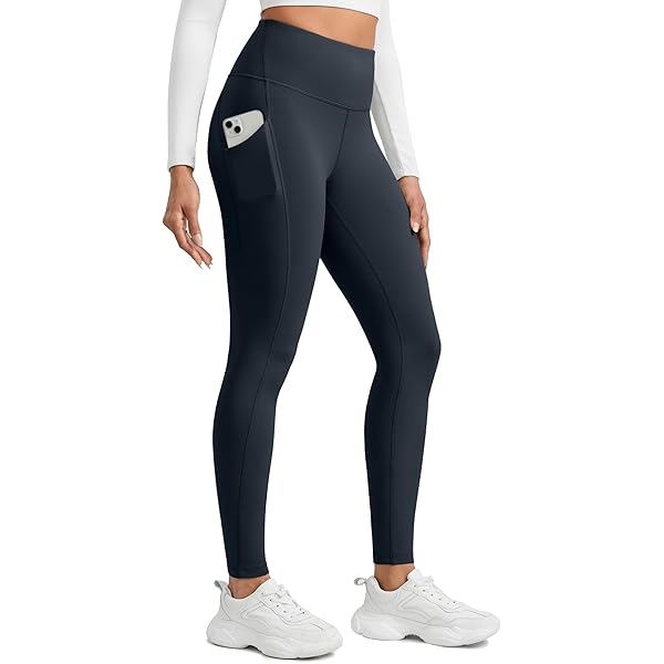 Leggings Casuales De Forro Polar Con Bolsillo Lateral Trasero De Talle Alto| HALARA