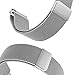 Gear S3 Frontier / Classic Watch Band, V-Moro Silver Milanese Loop Mesh Stainless Steel Metal Bracelet Strap with Strong Magnet for Samsung Gear S3 Frontier / S3 Classic Sports Smartwatch 5.5