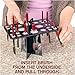 CosmoSpa Acrylic Makeup Brush Holder & Rack for Air Drying Cosmetic Brushes