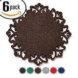 Dulce Cocina Absorbent Drink Coasters, Chcolate