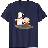 Family Guy Stewie and Brian Shocked Transporter Cartoon T-Shirt