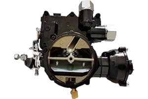 imUfer Marine Carburetor Replacement for Mercruiser 2 Barrel 3.0L 4 CYL with A Long Linkage(Black)