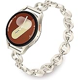 TRUMiRR Band for Galaxy Watch 7 6 40mm Women, 20mm Stainless Steel Watchband for Samsung Galaxy Watch 7 6 5 4 40mm 44mm / 6 Classic 43mm 47mm / 5 Pro 45mm / 4 Classic 42mm 46mm