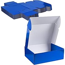 12x9x4 Inches Shipping Boxes Set Of 50, White Medium Corrugated Cardboard Box Literature Mailer
