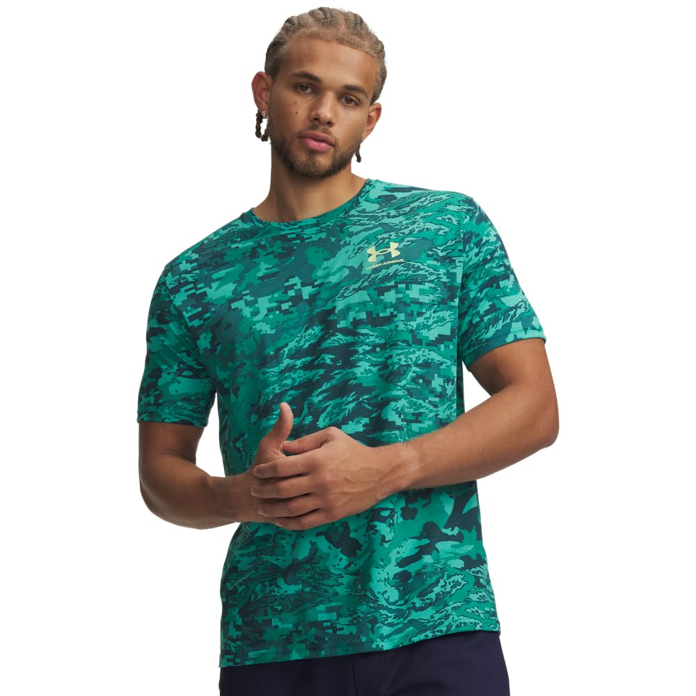 Under Armour Men's ABC CAMO Short-Sleeve T-Shirt, (338) Rack Green / / Artillery Green, Small Image