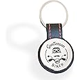 GENTLEMAN BIKER – Premium Motorcycle Keychain with Engraved Logo – Leatherette & Metal Design