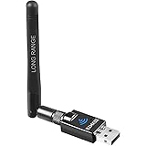 Long Range USB Bluetooth 5.0 Adapter for PC USB Bluetooth Adapter Wireless Audio Dongle for Headphones Speakers, 328FT / 100M