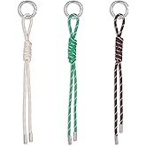 Fyntave Paracord Braided Keychain Handwoven Rope Keychain Knot Lanyard Keyring for Handbag Braided Rope Charms for Purse Handmade Key Chain Purse Hanging Ornament Backpack Decoration Accessories