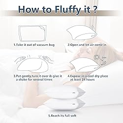 CozyLux Pillows Queen Size Set of 2, Hotel Quality