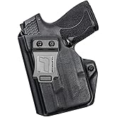Tulster IWB Profile Kydex Holster in Left Hand fits: M&P Shield 9mm / .40 | TLR-6 Light-Bearing Inside The Waistband Appendix Concealed Carry