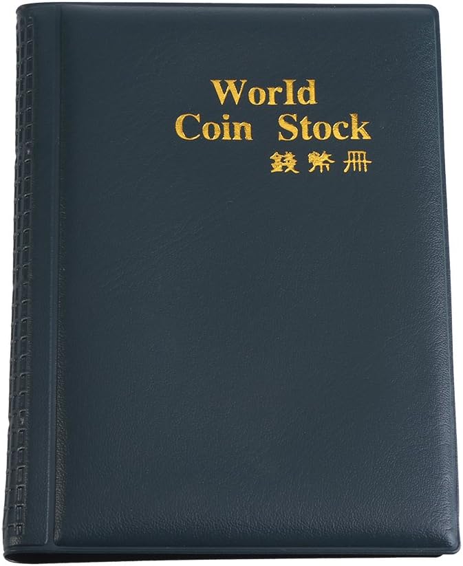 Yosoo Coin Album Books 10 Page 120 Pockets World Coin Stock Album Book Case Coin Holders Collection Storage Coin Collecting Holders Pockets Green