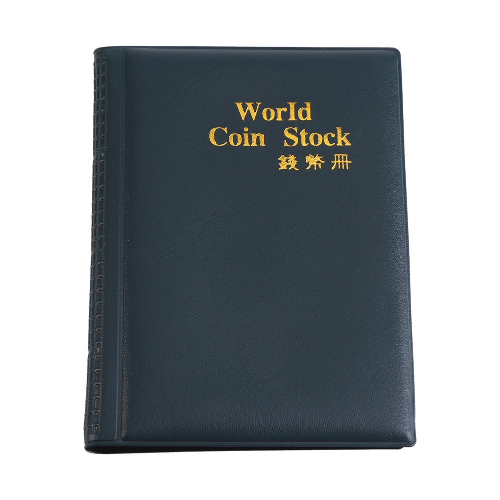 Yosoo Coin Album Books 10 Page 120 Pockets World Coin Stock Album Book Case Coin Holders Collection Storage Coin Collecting Holders Pockets Green