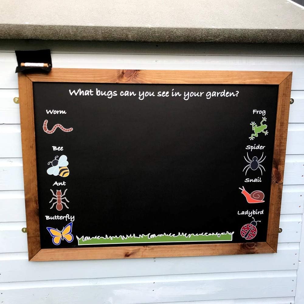Chalkboards UK WC055 Garden Bug-Kids Large Indoor/Outdoor Chalkboard (A1), Black, 900 x 662 x 20mm, W66 x H90 cm - Image 4