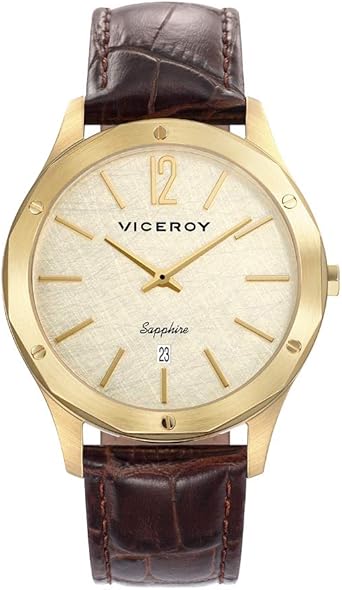 Viceroy Reloj Analogico para Hombre de Cuarzo con Correa en Cuero 471127-95