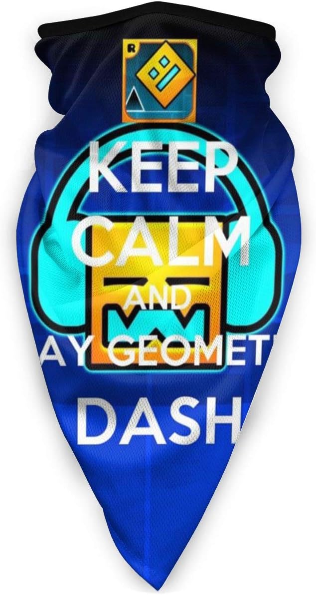 Keep Calm and Play_Geometry Men Women Protective Mask Windproof Sports Mask Face Neck Gaiter Warmer Outdoor