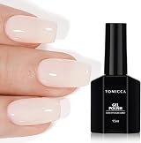 TOMICCA Rice White Gel Nail Polish 15ml Soak Off UV Gel Long Lasting