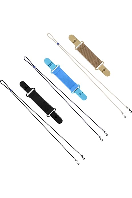 thumbnail image 2 of 4-Pack Adjustable Glove Straps For Kids & Adults - 53.74 Inch Nylon Mitten Clips To Prevent Glove Loss 2 of 14