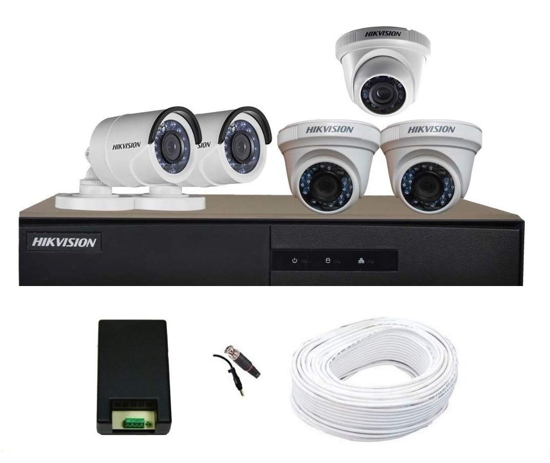 Buy Hikvision TURBO 8 Channel DVR & (3+2) CCTV Camera Kit Online at Low