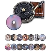 BOCACUE Record Player Car Air Freshener Vent Clip with 15pcs Refill Pads, Retro Floral Aromatherapy Diffuser for Taylor Merch Gift, Air Freshener Car Decor Accessories, Music Lovers Gifts