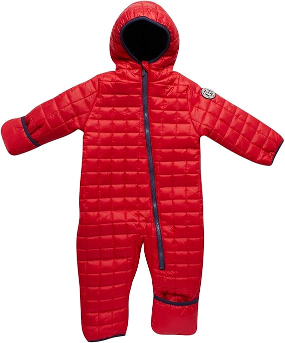 DKNY Baby Boys' Snowsuit Infant and Newborn Packable Fleece Lined