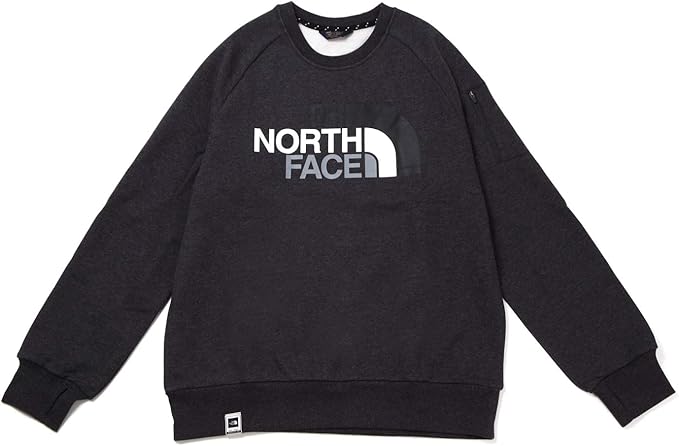 Amazon The North Face ザ ノースフェイス スウェット ロゴ トレーナー 袖ポケット付き ユニセックス リラックスフィット L Tnf Grey Heater アウトドア セーター トレーナー 通販