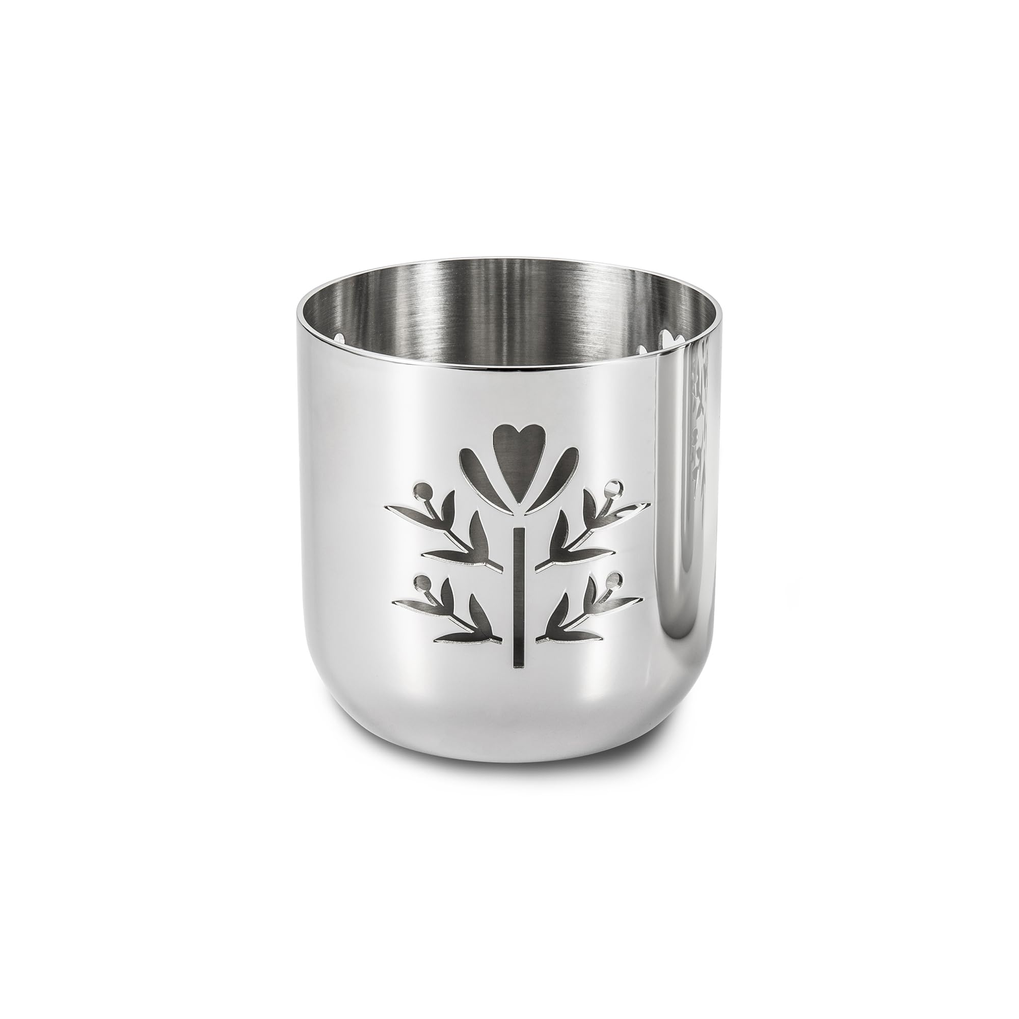 Robert Welch Meadow Posy Tealight Holder. Made from Stainless Steel.