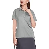 Women's Polo Shirts UPF 50+ Casual Work Quick Dry 4 Buttons Short Sleeve Collared Golf Shirt XS-4XL