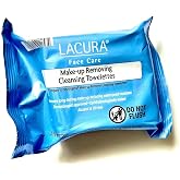 LACURA Face Care Make-Up Removing Cleansing Towelettes 25ct