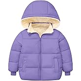 TUONROAD 1-6T Baby Girl Boy Winter Fleece Coats Toddler Warm Puffer Jackets Kids Down Alternative Outerwear