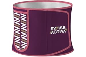 Swiss Activa+ Sweat Band for Stomach XXL 55" x 9,8" - Waist Trimmer for Women - Stomach Wraps for - Sweat Belts for Woman - Belly Wrap - Sweat Belt - Sweat Waist Trainer - Belly Sweat Band Purple