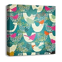 Canvas Wall Art Abstract Color Canvas Prints Home Artwork Decoration for Living Room,Bedroom - 12x12 inches