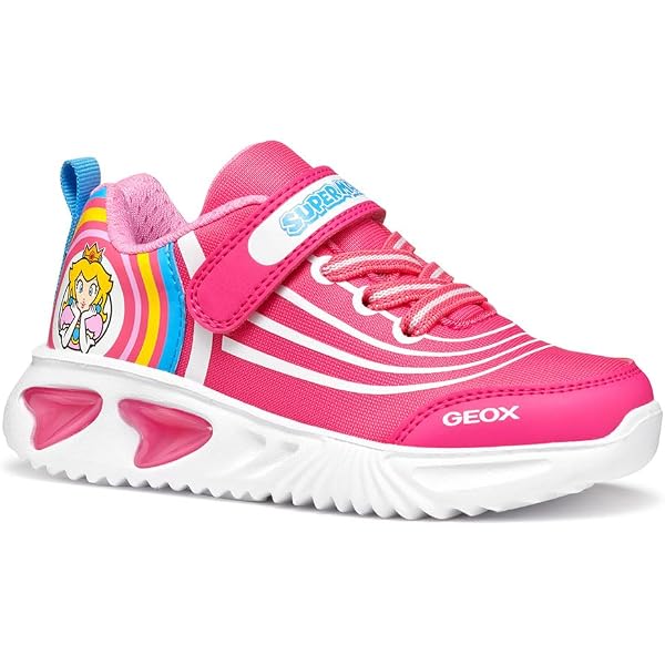Geox J Loftus Girl A BasketGirl, Pink, EU 36