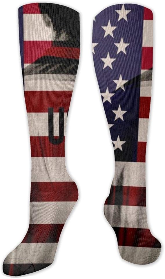A Football Player And American Flag Unisex Casual Sports Breathable