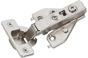 Amerock 2 Pack Full Overlay Self-Closing Euro Concealed Hinge for Face Frame Cabinet, 105-degree Opening Angle with 3-Way adjustability