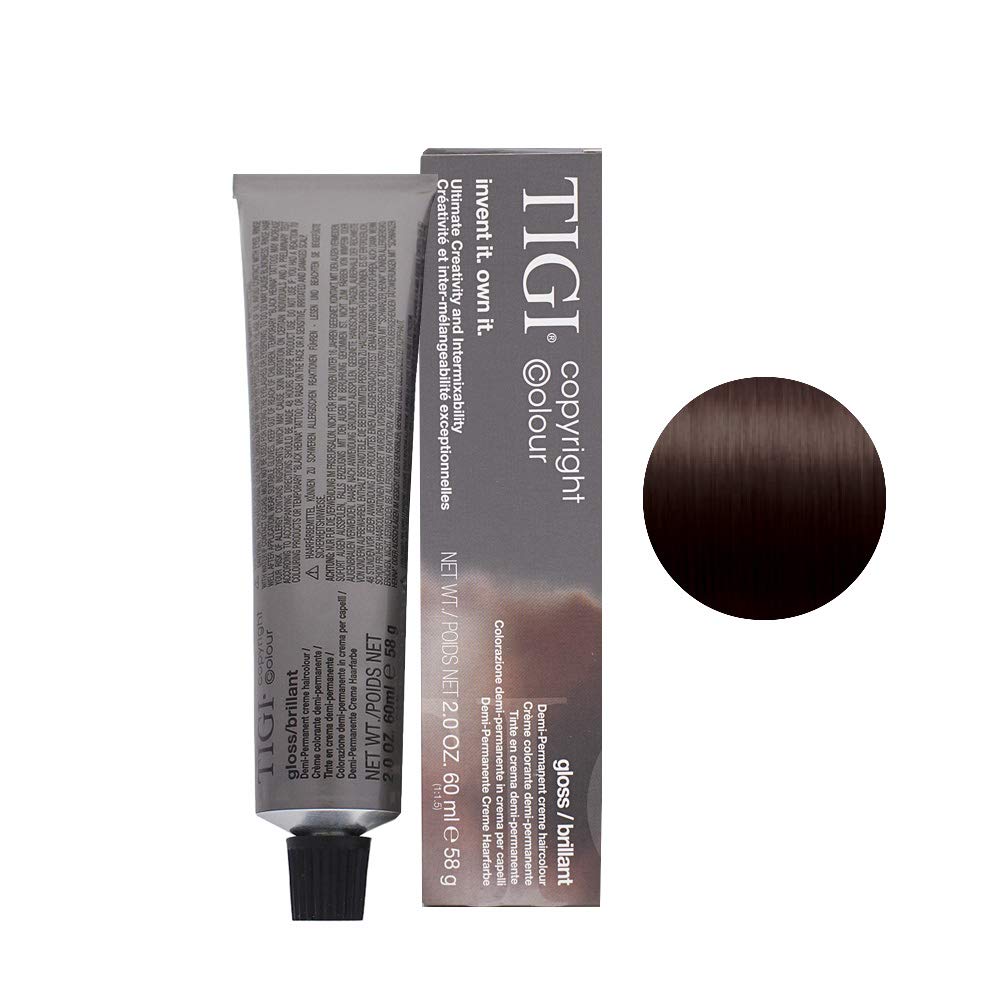 Tigi Gloss Medium Brown Ash Mahogany 4/85 60 ml
