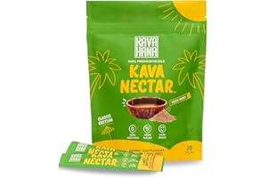 KAVAHANA Kava Nectar Classic Noble Kava Nectar Powder Stick Packs: Ceremonially Enjoyed for Social Uplift & Everyday Stress Support, Instant Kava Dried Kava Juice: 20 All-Natural Sticks