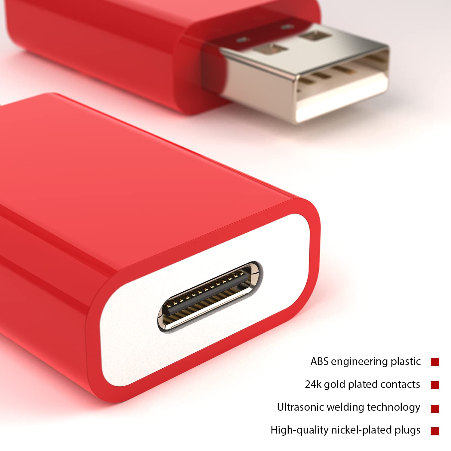 LMUBOY USB Male to USB-C Female Adapter Pack-2,Type-C to Type-A Charger Cable Converter for Apple Watch Series 10/9/8/7/SE/Ultra,MagSafe Charger,iPhone 16 15 14 13 12 Pro Max,Galaxy S25 S24 S23 S22