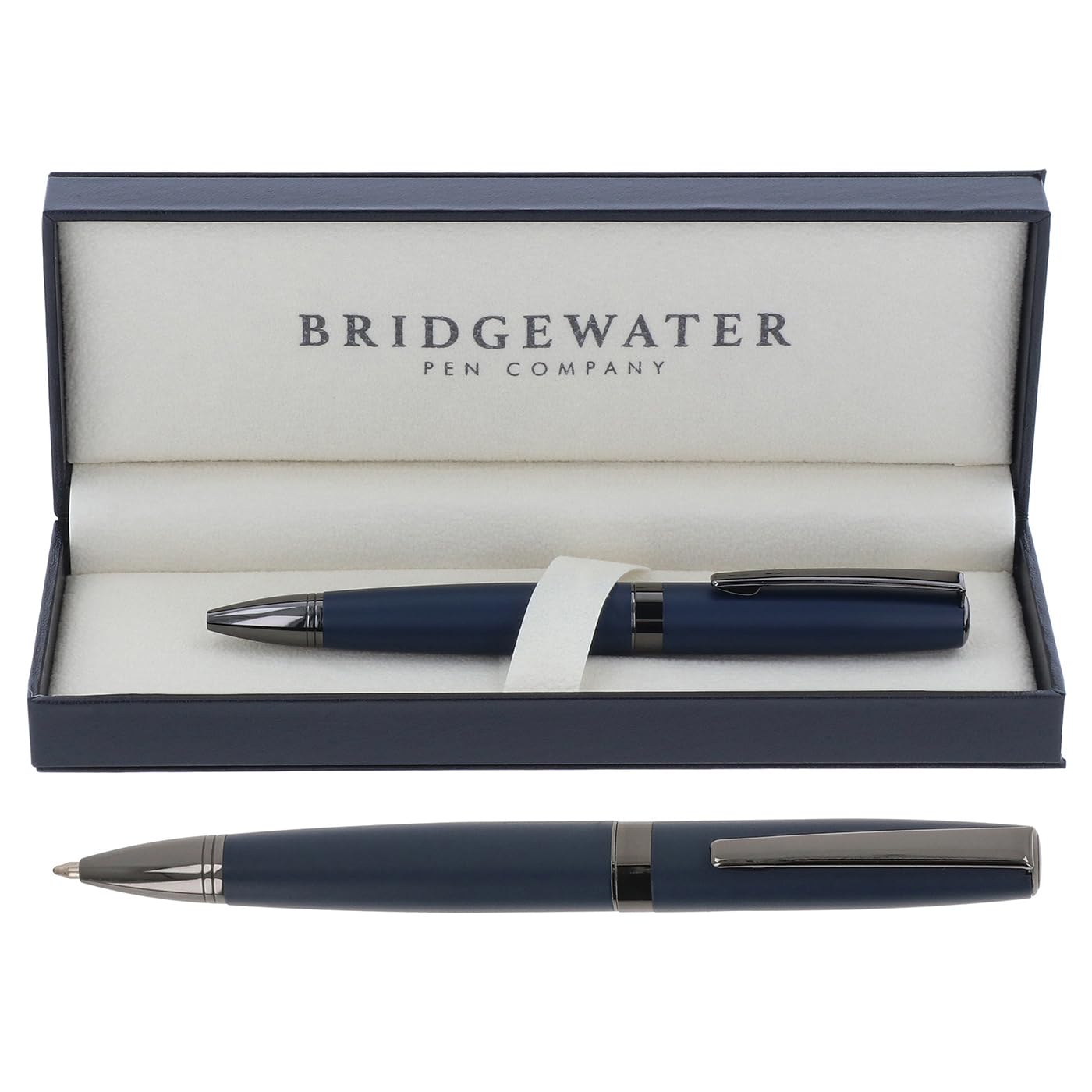 Bridgewater Pen Company Executive Ball Point Pen Collection, Boxed & Sleeved (Hereford, Navy) — image 1