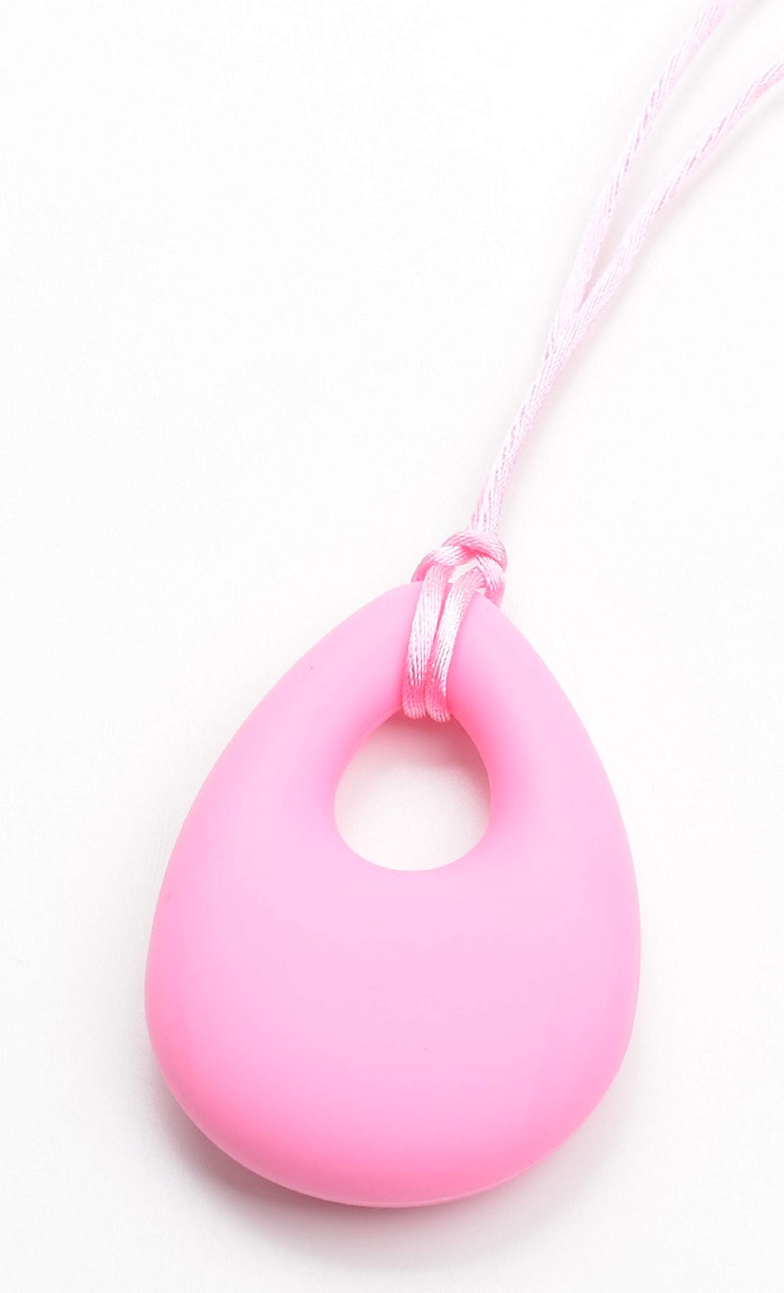 Chuchumz Chewy Necklace Chewelry Autism ADHD Biting Sensory Child Teething Tubes Chew Pink — image 1